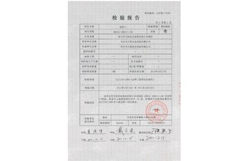 金库门检验报告3